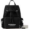 BURBERRY Leather-trimmed shell backpack - Nahrbtniki - 