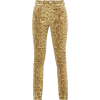 BURBERRY Leopard-print stretch-denim ski - Pantaloni capri - 