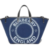 BURBERRY Mini Logo Graphic Denim Beach - Hand bag - 