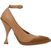 BURBERRY Toe cap detail leather point-to - Klasične cipele - 