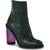 BURBERRY two-tone leather boots with hig - Buty wysokie - 