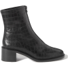 BY FAR Bruna croc-effect leather ankle b - Buty wysokie - 