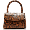 BY FAR Mini Snake-Effect Leather Top Han - Hand bag - 