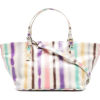 BY FAR artist-stripe leather tote bag - Hand bag - 