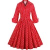 Babyonline Retro Vintage Women Dresses 1950s Rockabilly Audrey Hepburn Gown - Dresses - $23.99 