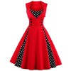 Babyonline Women Vintage 1950s Polka Dot Party Cocktail Dresses - Kleider - $14.89  ~ 12.79€