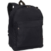 Back to School Pinstriped Black Backpack School Bag Black - バックパック - $34.99  ~ ¥3,938