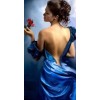 Back View of Woman in Blue - Pozostałe - 