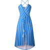 Backless Striped Dress - Haljine - 