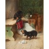 Bad Musicians J.Hartung pre1918 painting - Illustrations - 