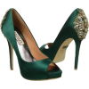 Badgley Mischka Emerald Green Heels - Klasyczne buty - 