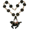 Bakelite Carousel Horse Necklace 1930s - Necklaces - 
