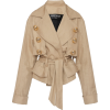 Balmain Belted Canvas Jacket - Jacket - coats - 