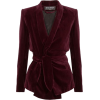 Balmain Brown Leather Jacket - Jacket - coats - 