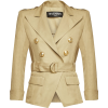 Balmain Cotton-Linen Jacket with Buttons - アウター - 