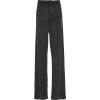 Balmain Crystal Detailed Wide-Leg Jersey - Pantalones Capri - 