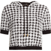 Balmain - Houndstooth cropped top - Maglioni - 