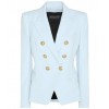 Balmain Light Blue Blazer - Куртки и пальто - 