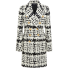 Balmain Tweed Double Breasted Coat - Jakne i kaputi - 