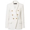Balmain White Tweed Jacket - Jacket - coats - 