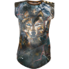 Balmain wolf print tank top - Camisas sin mangas - $443.00  ~ 380.49€