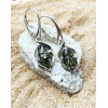 Baltics Green Amber earrings, sterling s - My photos - 