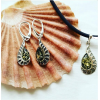 Baltics Green Amber earrings, sterling s - Moje fotografie - 