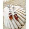 Baltics amber earrings, amber jewelry, s - Paski - 