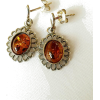 Baltics amber earrings, amber jewelry, s - Naušnice - 