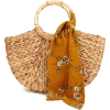 Bamboo Ring Handle Tote Bag - Hand bag - 
