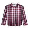 Banana REPUBILC Slim-Fit Navy-Red Plaid Lightweight Flannel Shirt - 半袖シャツ・ブラウス - $46.99  ~ ¥5,289