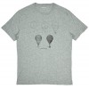 Banana Republic Men's Hot Air Balloon Diagram Graphic T-Shirt Heather Grey Medium - Camicie (corte) - $26.99  ~ 23.18€