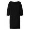 Banana Republic Side Button Boat Neck Shift Dress - Black - Obleke - £75.00  ~ 84.76€