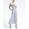 Banana Republic Stripe One Shoulder Maxi Dress - White/blue - Vestidos - 119.00€ 