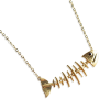 Baram Fishbone Necklace - Ogrlice - $77.90  ~ 66.91€