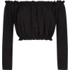 Bardot Black Top - Long sleeves shirts - 