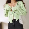 Basic wild butterfly embroidery cardigan small jacket short section high waist l - Hemden - kurz - $28.99  ~ 24.90€