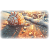Beach Shell Sand Waves - Natural - 
