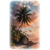 Beach Sky Palms - Natural - 