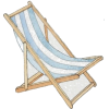 Beach chair - イラスト - 