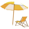 Beach chairs - Ilustracije - 