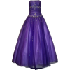 Beaded Mesh Fairy Prom Dress Formal Ball Gown Purple - Obleke - $179.99  ~ 154.59€
