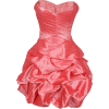 Beaded Taffeta Party Mini Bubble Dress Prom Holiday Coral - Dresses - $99.99 