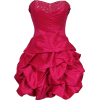 Beaded Taffeta Party Mini Bubble Dress Prom Holiday Fuchsia - Dresses - $99.99 