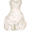 Beaded Taffeta Party Mini Bubble Dress Prom Holiday Ivory - Kleider - $99.99  ~ 85.88€