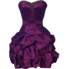 Beaded Taffeta Party Mini Bubble Dress Prom Holiday Lilac - Dresses - $99.99 