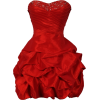 Beaded Taffeta Party Mini Bubble Dress Prom Holiday Red - ワンピース・ドレス - $99.99  ~ ¥11,254