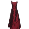 Beaded Taffeta Prom Formal Gown Holiday Party Cocktail Dress Bridesmaid Burgundy - Dresses - $99.99 