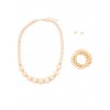 Beaded Necklace with Stretch Bracelets and Earrings - Braccioletti - $6.99  ~ 6.00€
