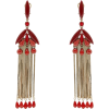 Bead-embellished drop earrings - Orecchine - 